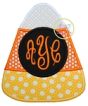 Candy Corn Monogram Applique | Machine Embroidery Designs by JuJu