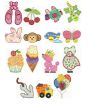 Jumbo Applique Sampler 1 Machine Embroidery Designs by JuJu 