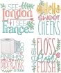 Bathroom Word Art 3 | Machine Embroidery Designs by JuJu