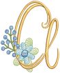 Swirly Flower Alphabet | Machine Embroidery Designs by JuJu