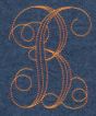 Embroidery Bean Stitch Interlaced Monogram Machine Embroidery Designs by JuJu