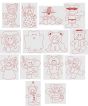 Redwork Halloween Bears Machine Embroidery Designs by JuJu