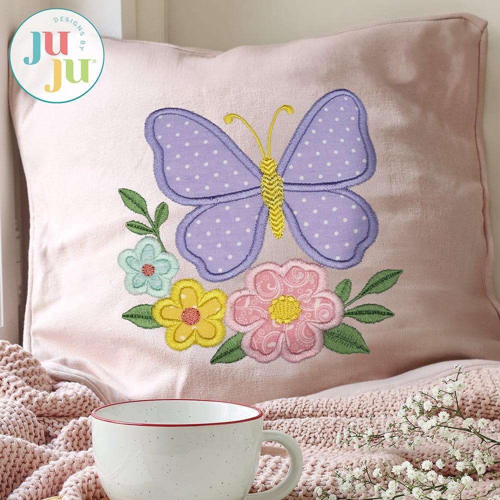 Spring Splendor Applique Embroidery Set 1 | Machine Embroidery Designs by JuJu