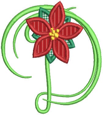 Christmas Script Alphabet | Machine Embroidery Designs by JuJu