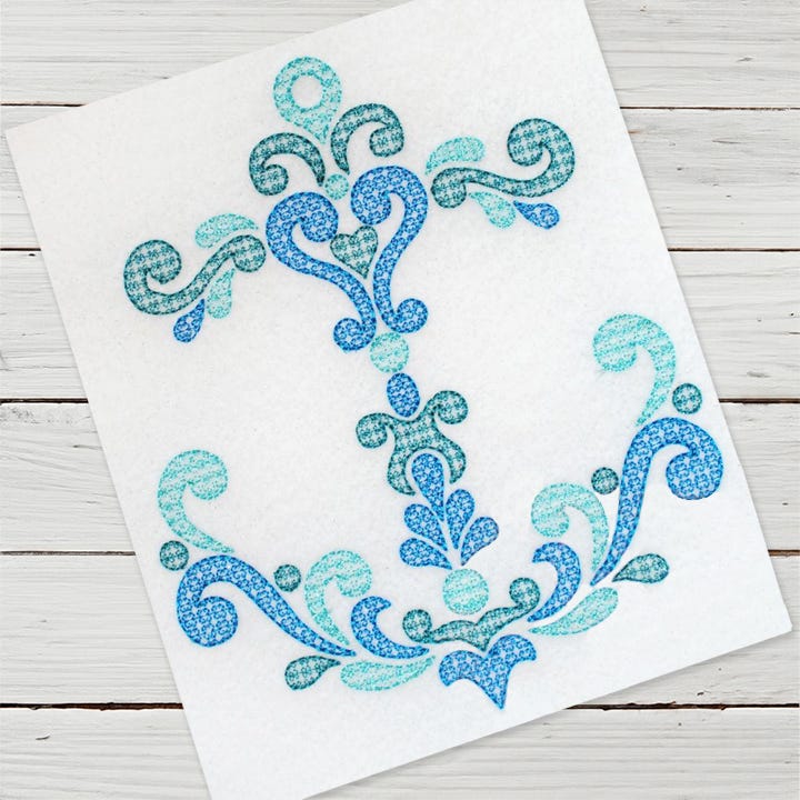 Damask Anchor Motif