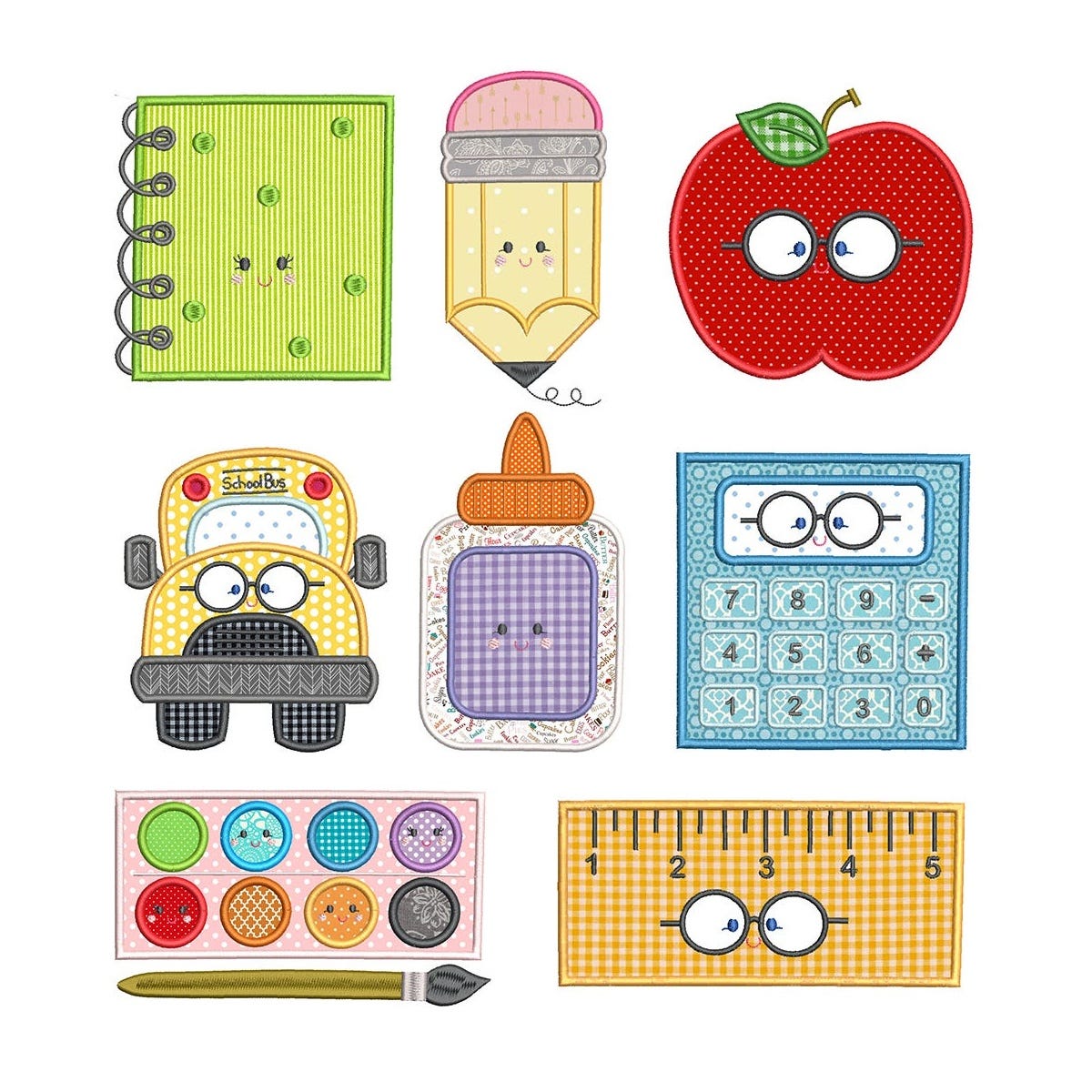 Back to School Embroidery Designs Bundle