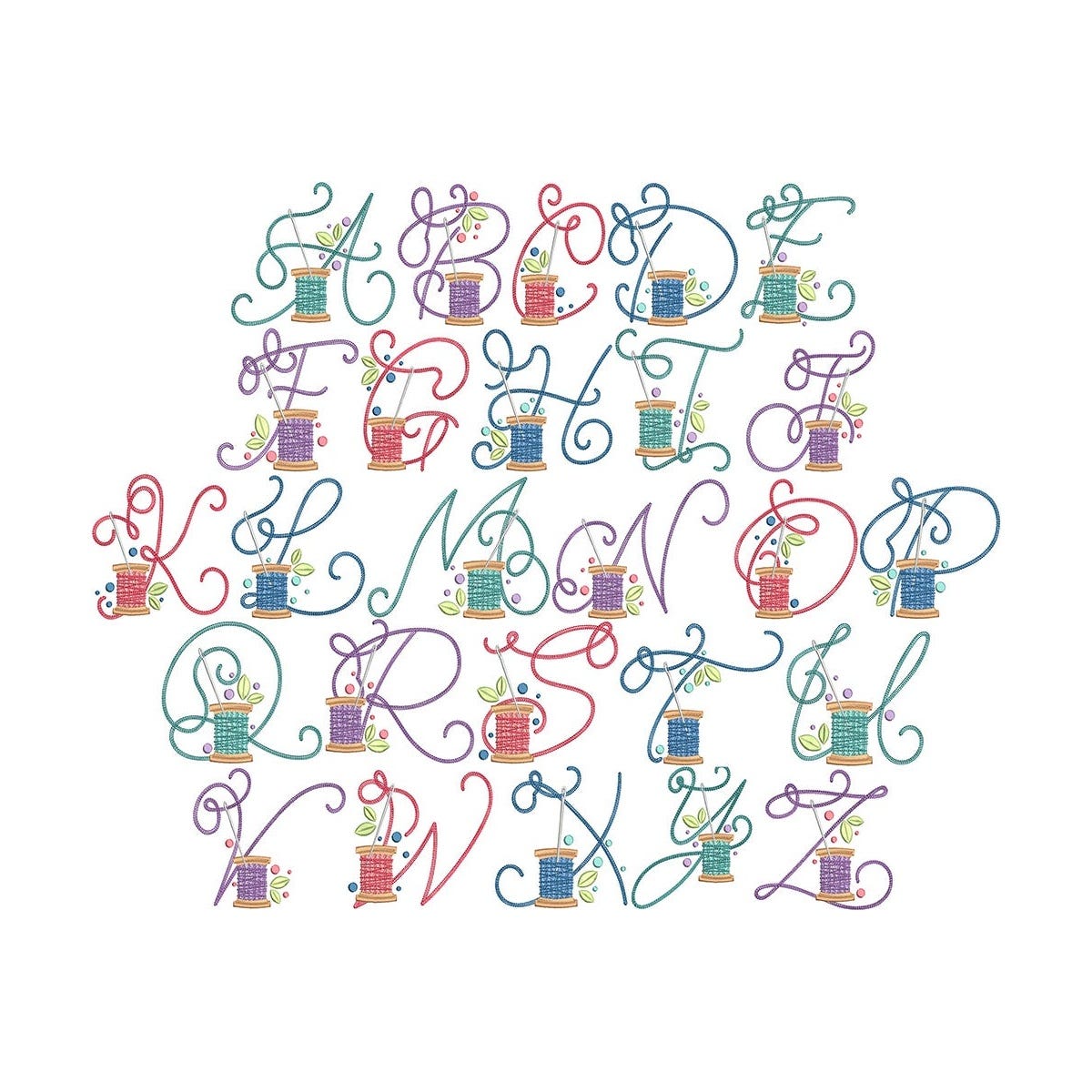 Sewing Word Art Embroidery Designs Bundle