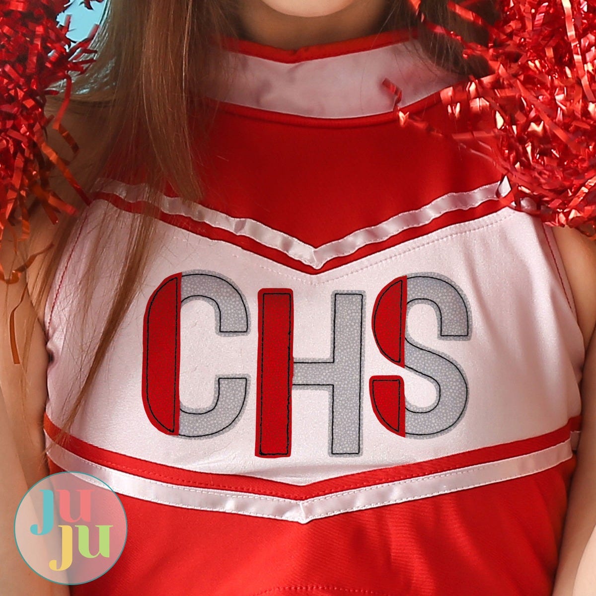 Two Color Block Bean Stitch Applique Alphabet Embroidery Font | Designs by JuJu