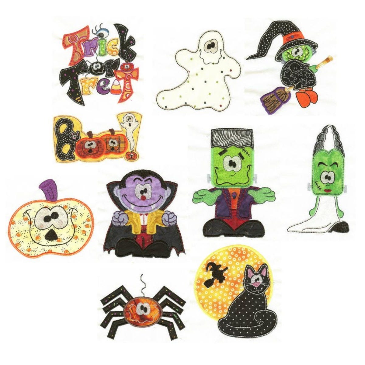 Halloween Word Art Embroidery Designs Mega Bundle