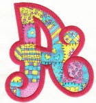 Chunky Curls Applique Alphabet