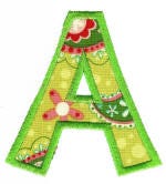 Behind Hazel Eyes Alphabet font Applique Machine Embroidery Designs by JuJu 