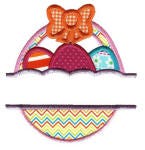 Easter Split Applique Machine Embroidery Designs by JuJu 