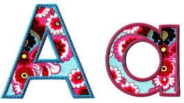 Simply Sweet Block Font Applique Machine Embroidery Designs by JuJu 