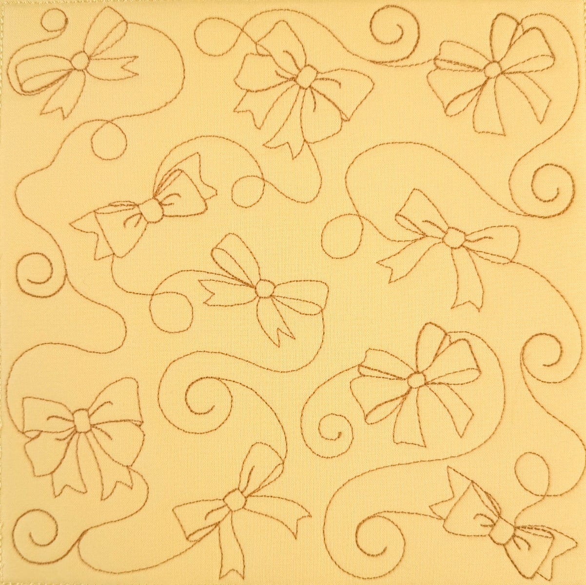 Bows And Swirls Quilting Backdrops Design | Machine Embroidery Designs by JuJu