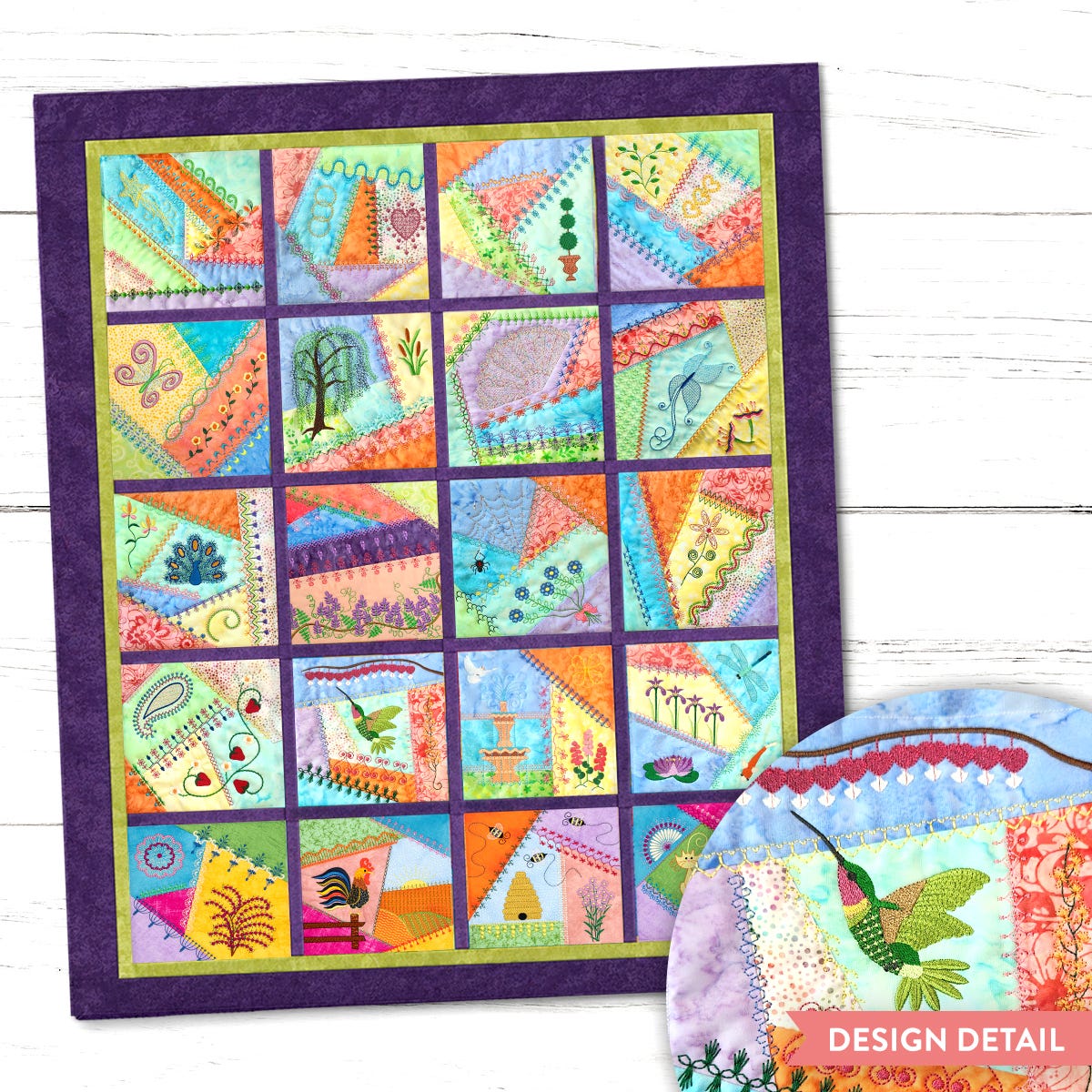 In The Hoop Crazy Patch Blocks Series 1 Bundle
