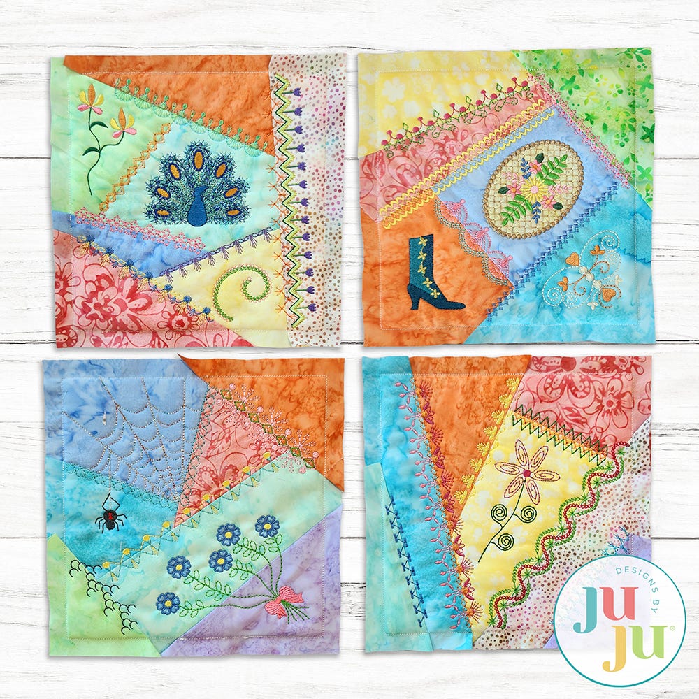 In The Hoop Crazy Patch Blocks Series 1 Bundle