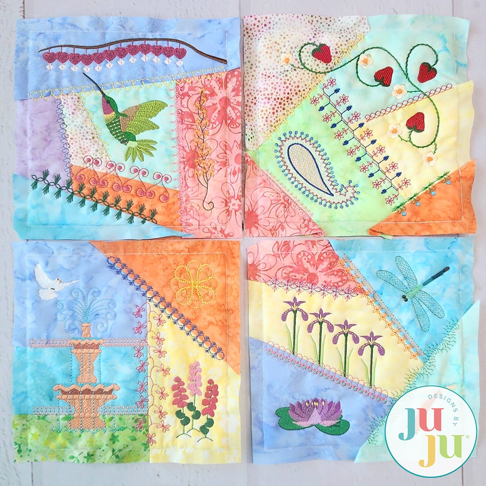 In The Hoop Crazy Patch Blocks Series 1 Bundle