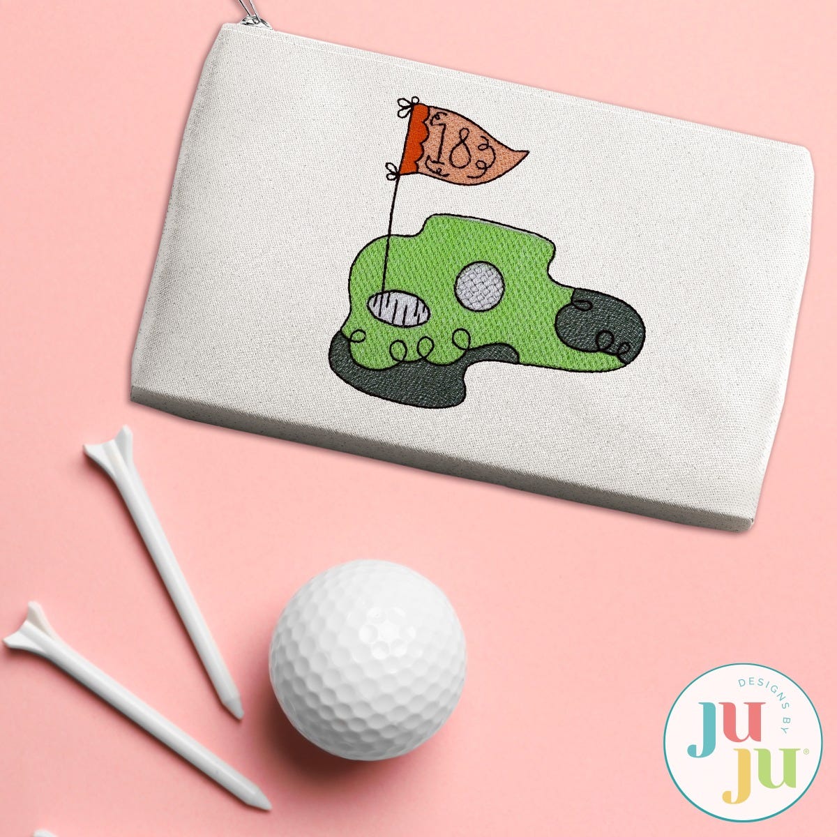                                                                 Golf Sketch Embroidery Set 1| Machine Embroidery Designs by JuJu
                            
                            
