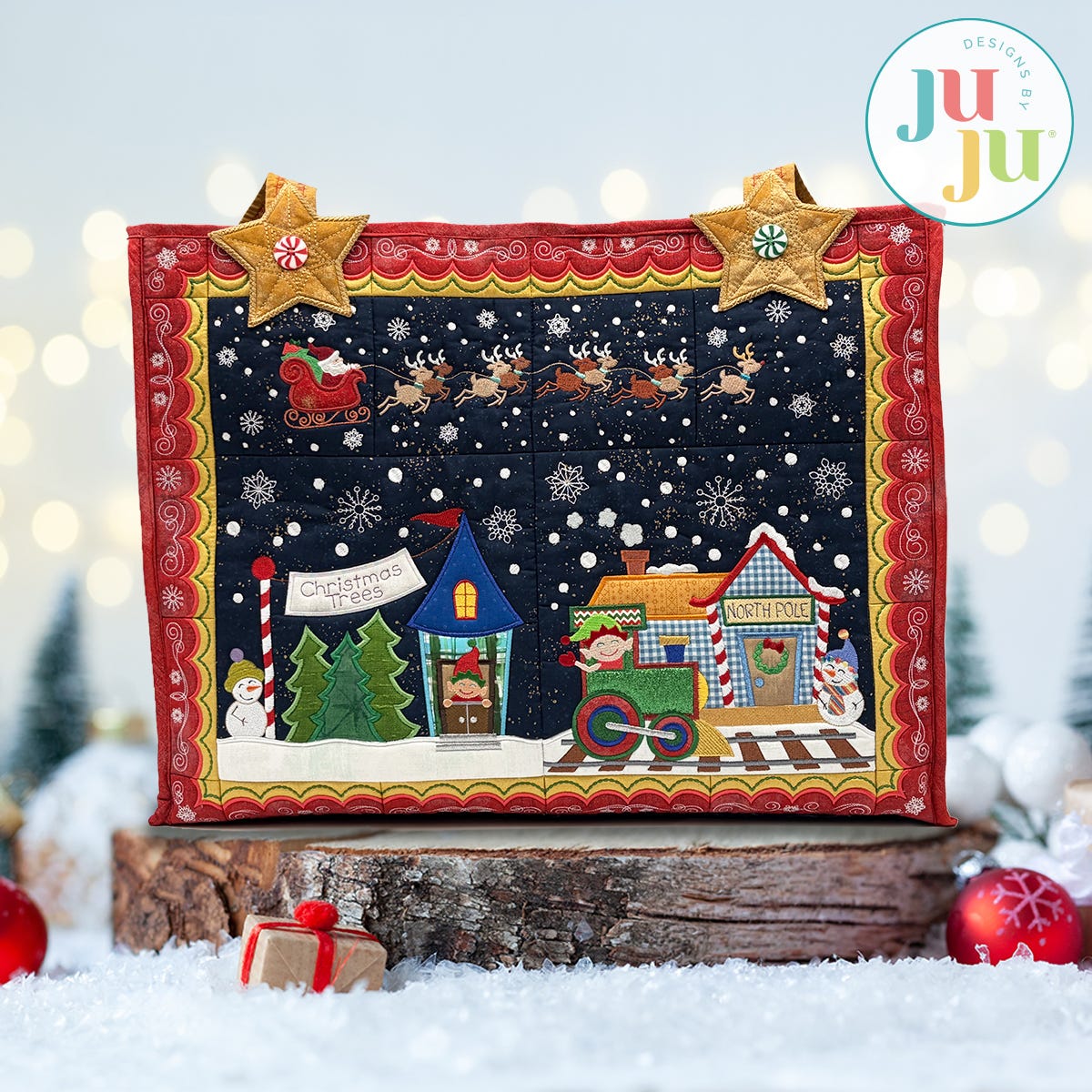 In The Hoop Build a North Pole Village Project