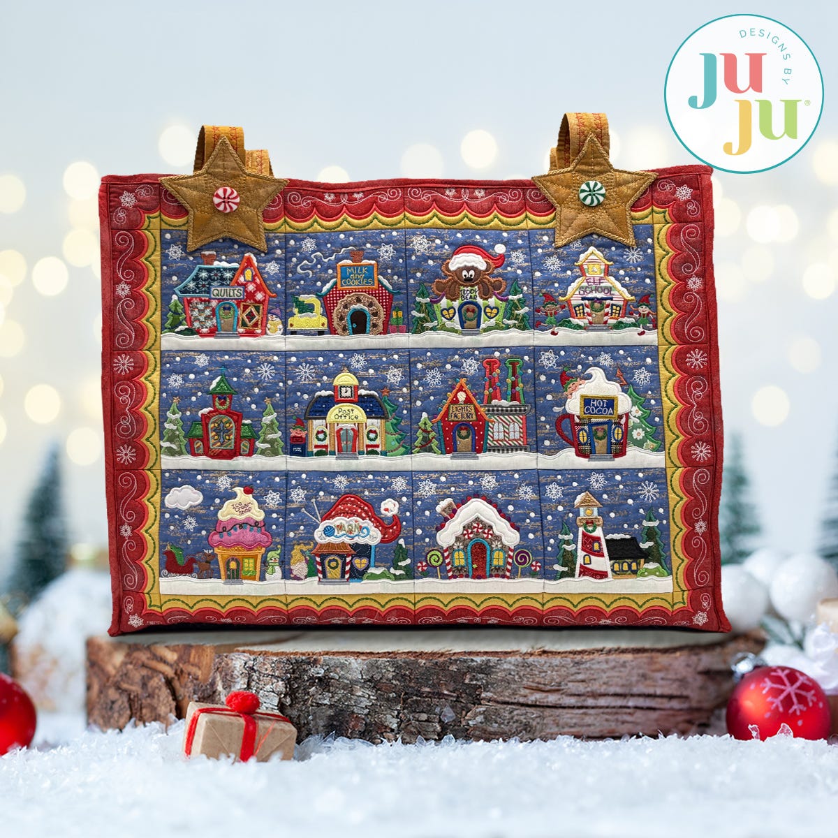 In The Hoop Build a North Pole Village Project