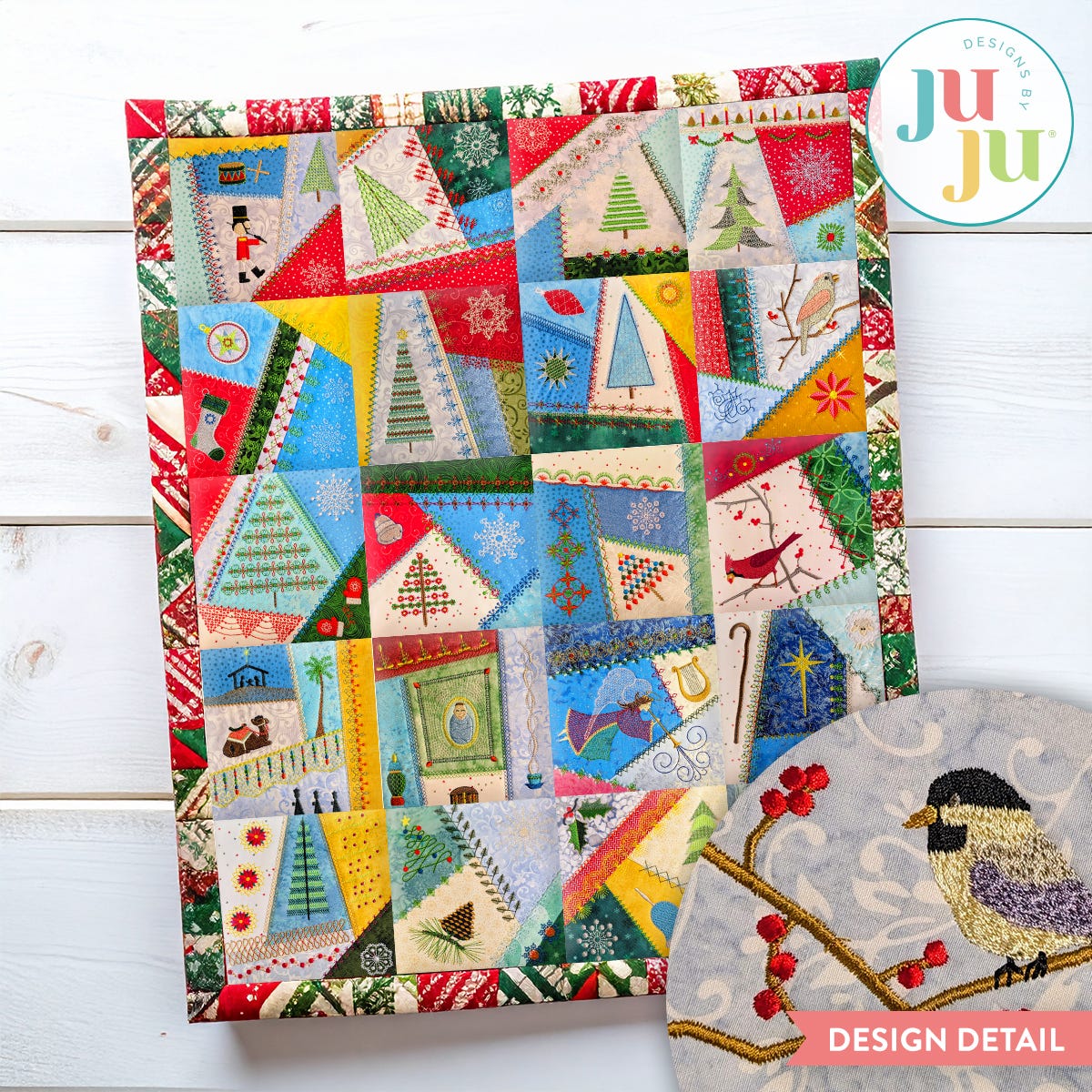 In The Hoop Christmas Crazy Patch Blocks Series 1 Bundle