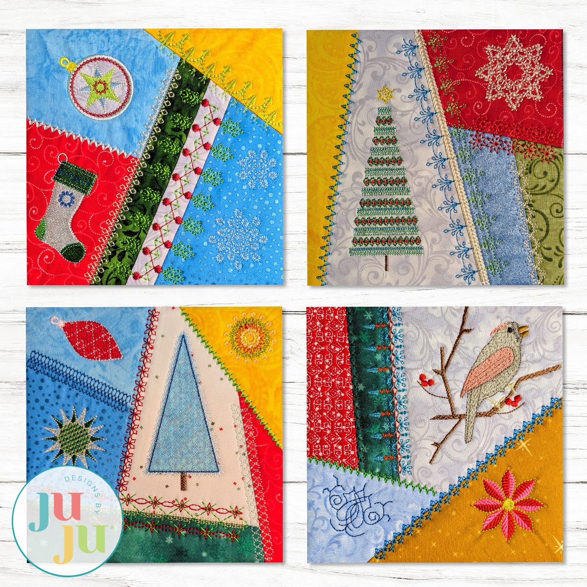 In The Hoop Christmas Crazy Patch Blocks Series 1 Bundle