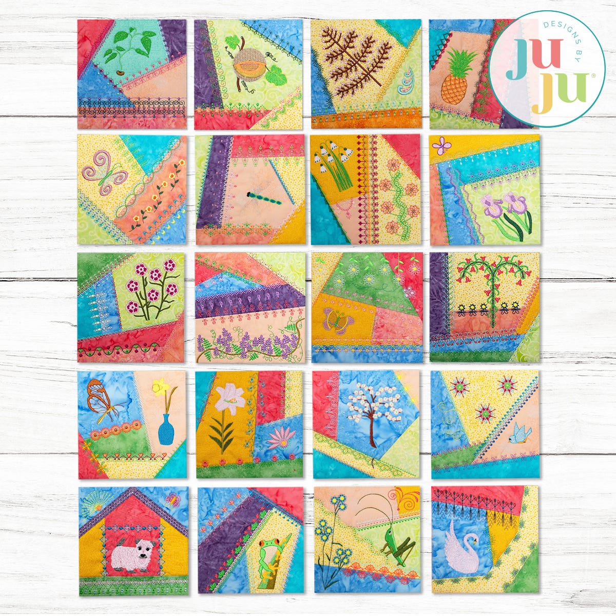 In The Hoop Crazy Patch Blocks Series 3 Bundle