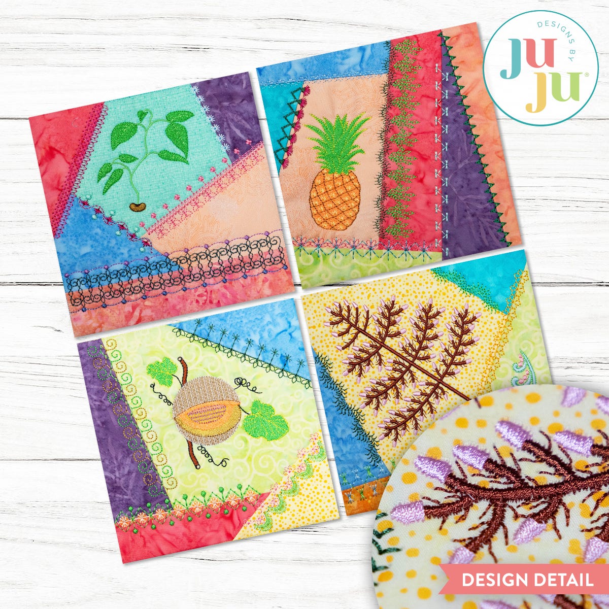 In The Hoop Crazy Patch Blocks Project Series 3 Set 1