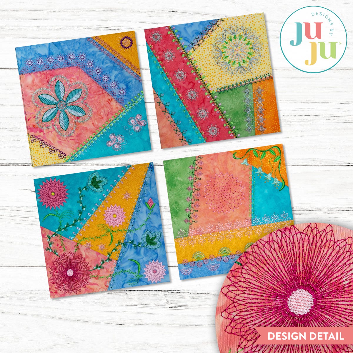 In The Hoop Crazy Patch Blocks Series 4 Bundle