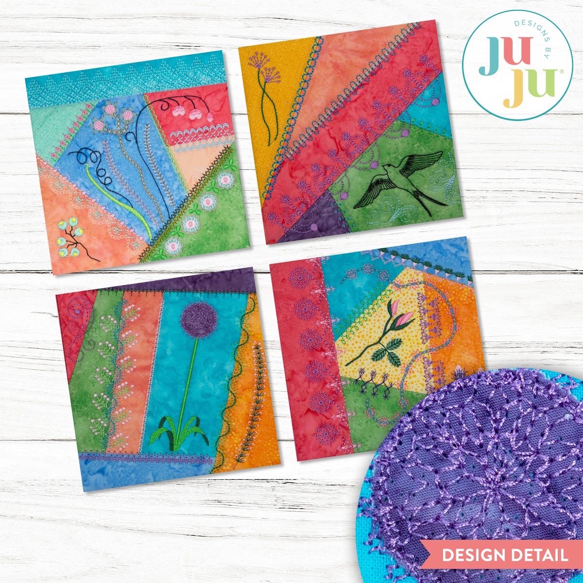 In The Hoop Crazy Patch Blocks Series 4 Bundle