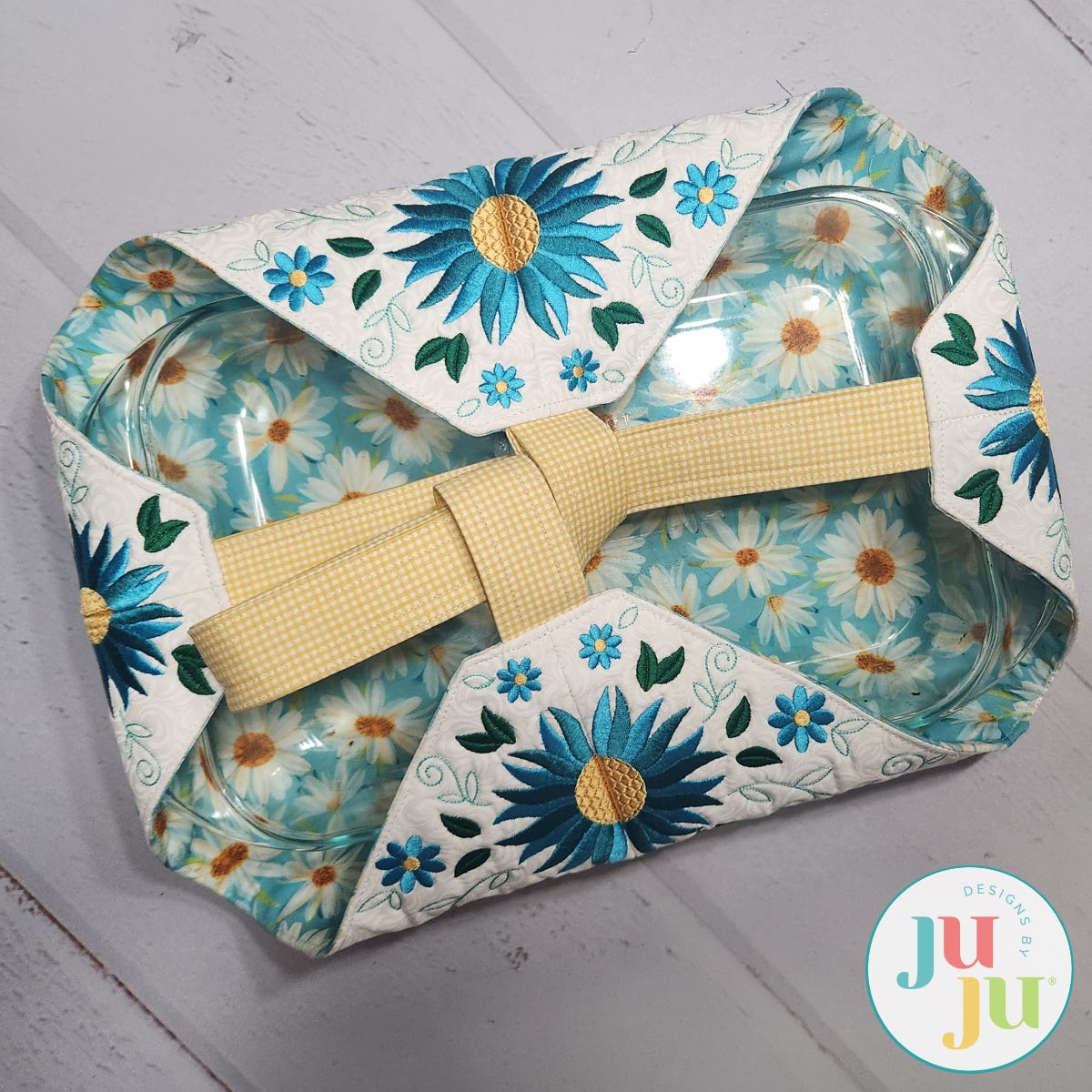 In The Hoop Floral Casserole Carrier Project