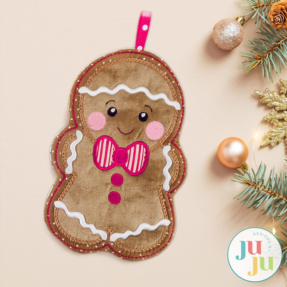 In The Hoop Gingerbread Pot Holders Project
