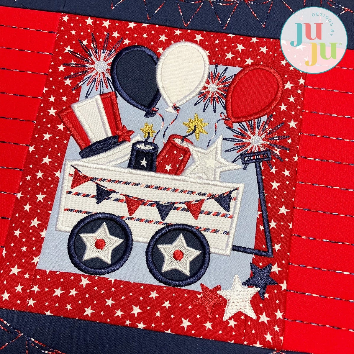 In The Hoop Modular Patriotic Placemat Project