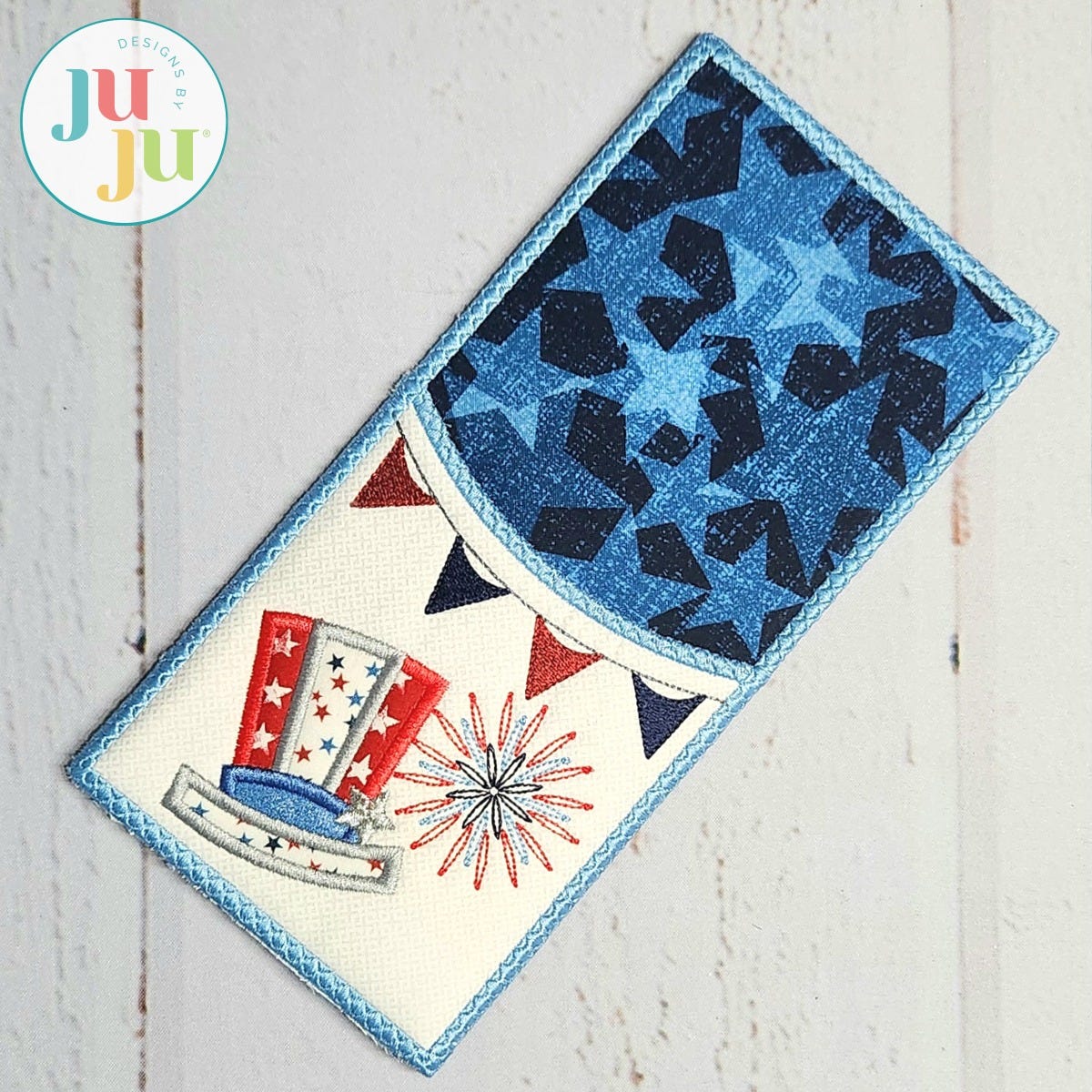  In The Hoop Patriotic Utensil Holder Project | Machine Embroidery Designs by JuJu                                
                            