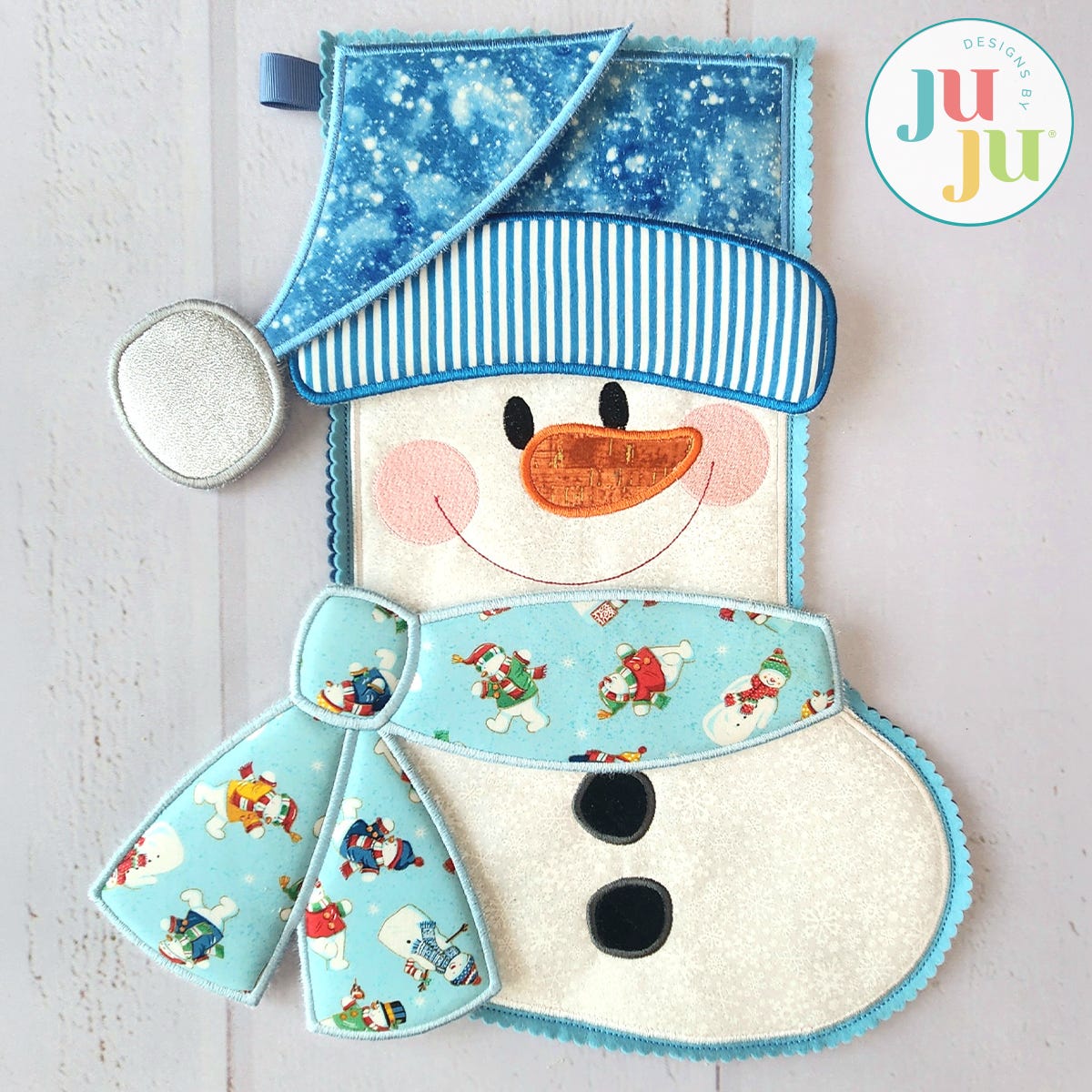 In The Hoop Penguin and Snowman Stockings Project