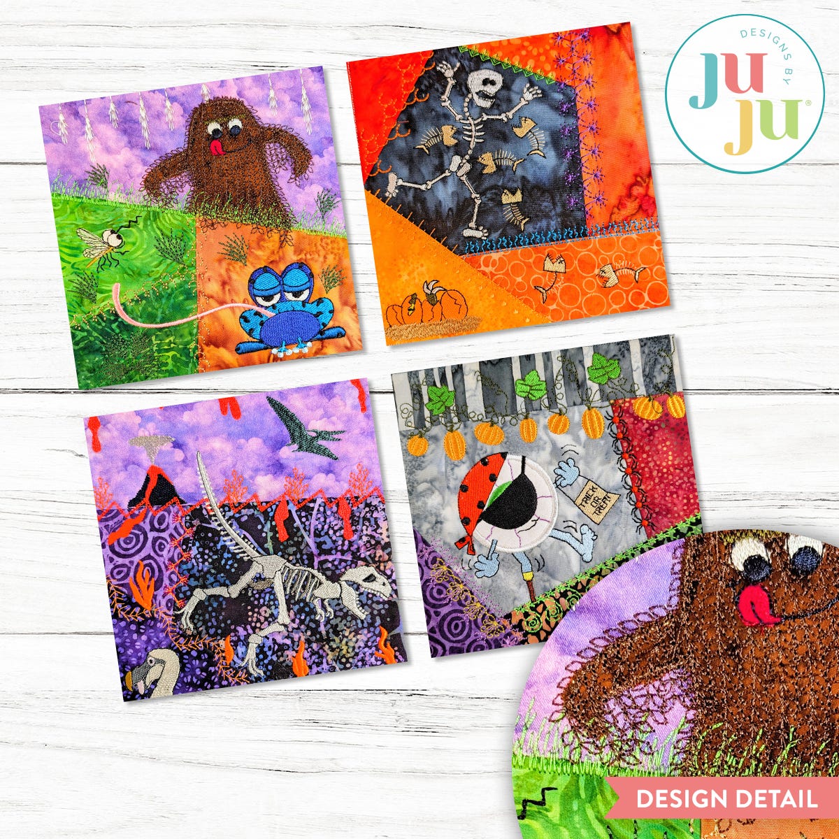 In The Hoop Spooky Crazy Patch Blocks Project Set 4
