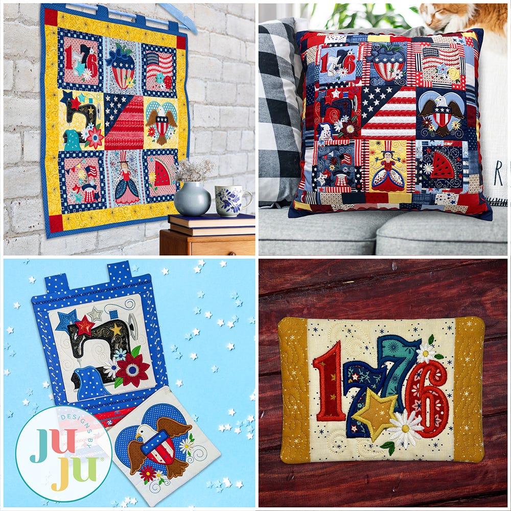 In The Hoop Star Spangled Stitches Project Set 1