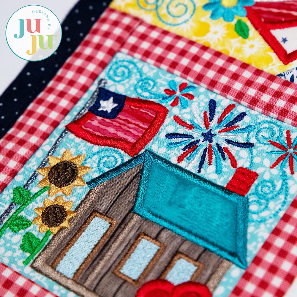 In The Hoop Star Spangled Stitches Project Set 1