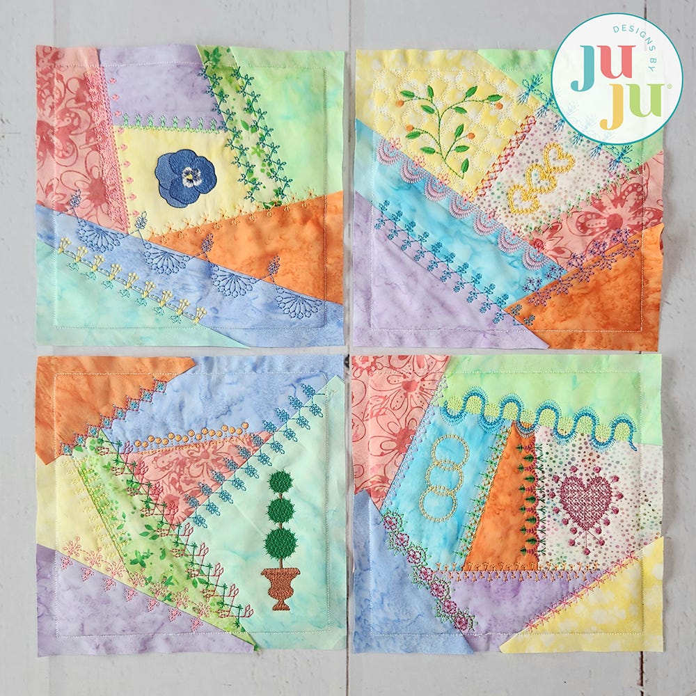 In The Hoop Crazy Patch Blocks Series 1 Bundle