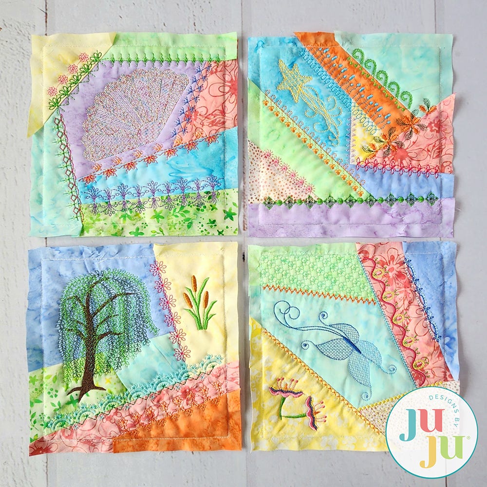 In The Hoop Crazy Patch Blocks Series 1 Bundle