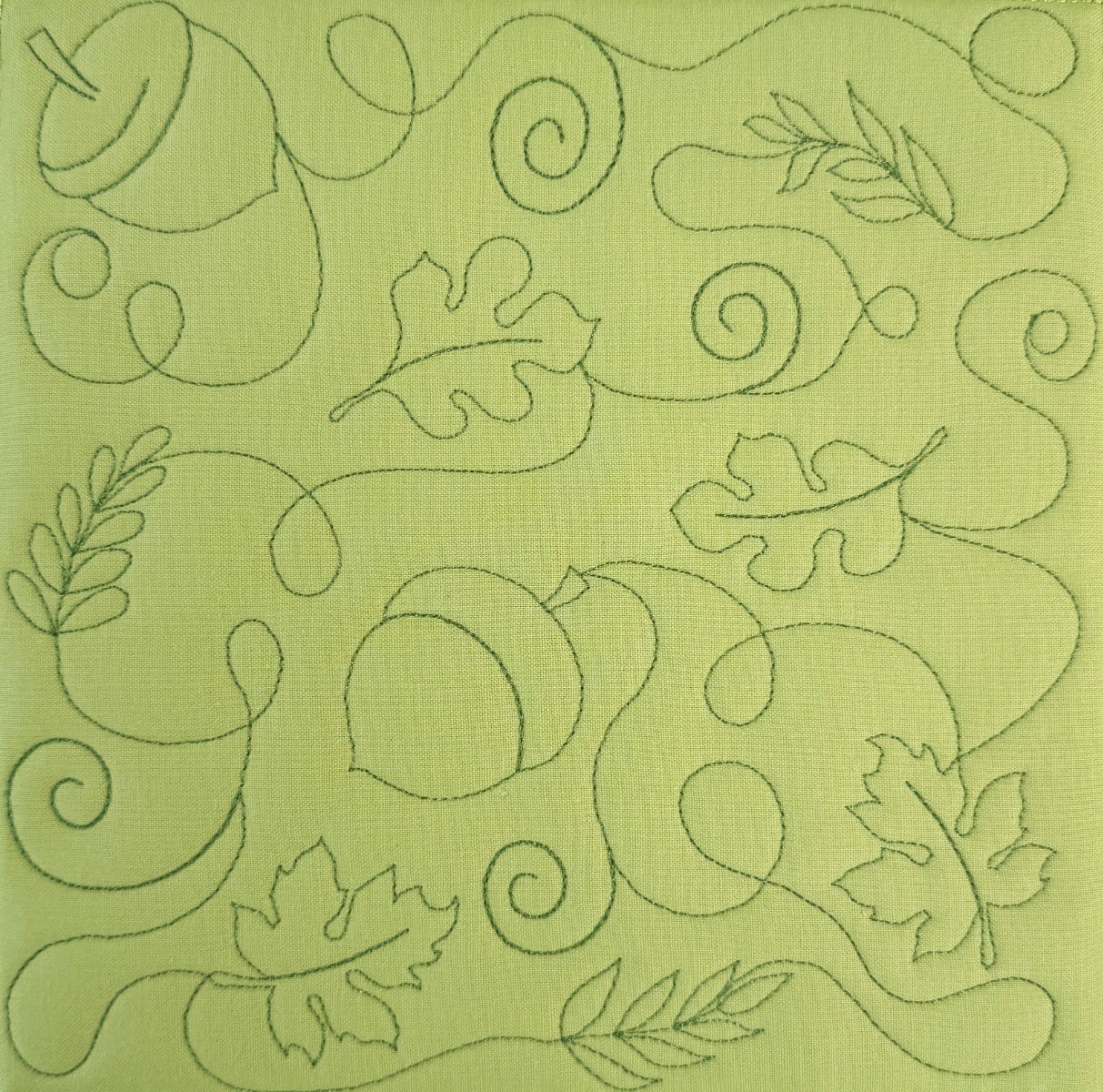Acorn 2 Quilting Backdrops Design | Machine Embroidery Designs by JuJu