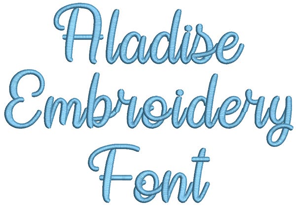 Aladise Embroidery Font | Machine Embroidery Designs by JuJu