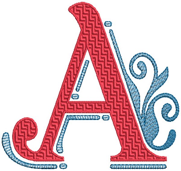 Aliah Monogram | Machine Embroidery Designs by JuJu