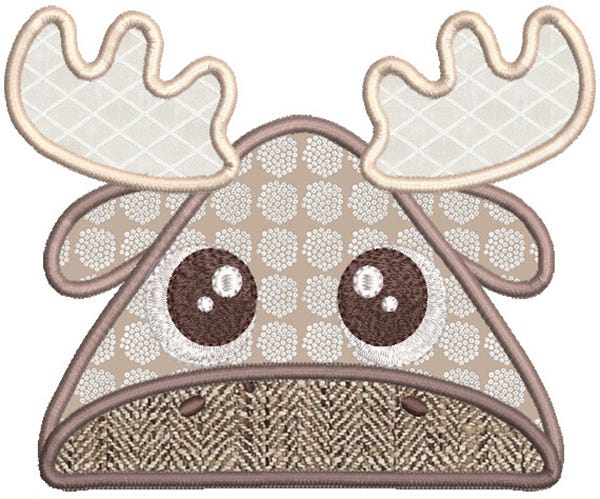 Animal Peekers 6 Machine Embroidery Designs by JuJu