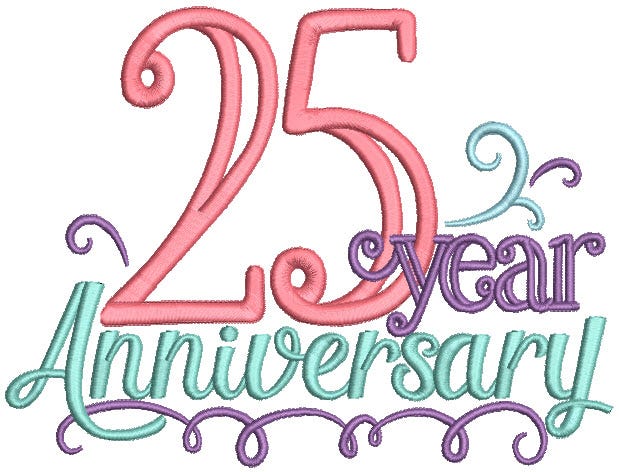 Anniversary Milestones Machine Embroidery Designs by JuJu