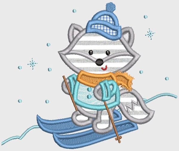 Arctic Friends Applique Machine Embroidery Designs by JuJu