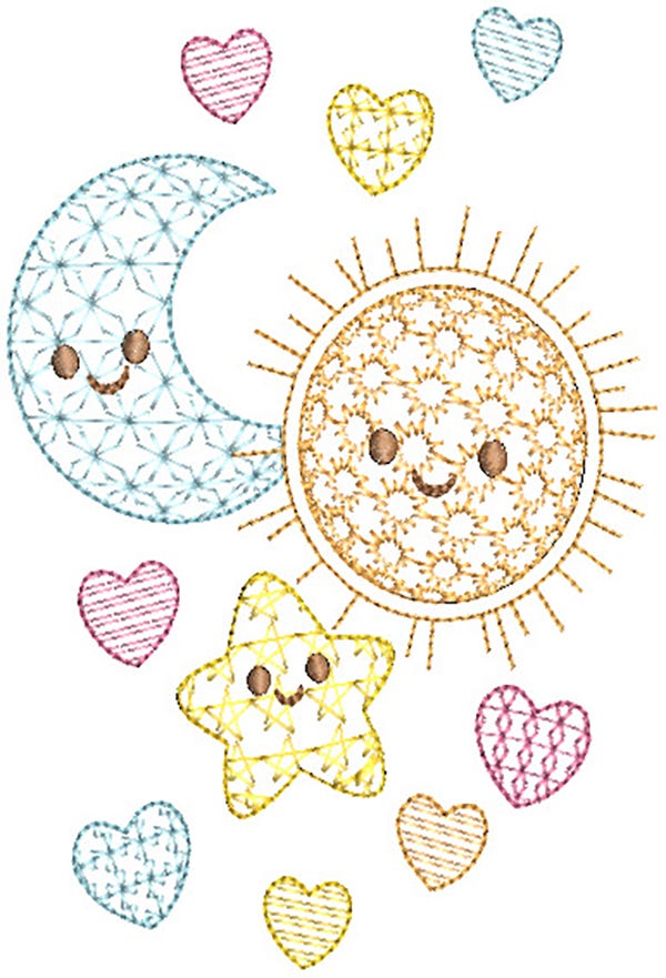 Baby Greeting Cards 2 Digital Embroidery Designs by JuJu