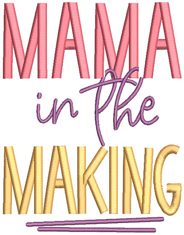 Baby on Board Word Art Digital Machine Embroidery Designs by JuJu