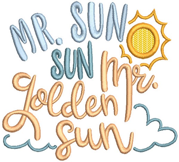 Baby Songs Word Art Machine Embroidery Designs By JuJu