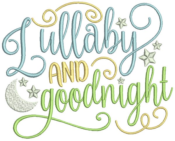 Baby Word Art Set 4 Machine Embroidery Designs by JuJu